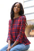 Belinda Top - Rachel Island Plaid